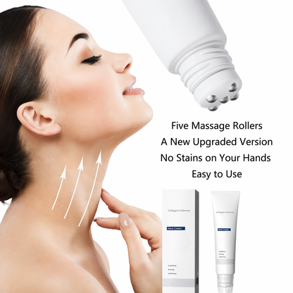 Roller Massage Neck Cream 🧴 Collagen & Hyaluronic Acid