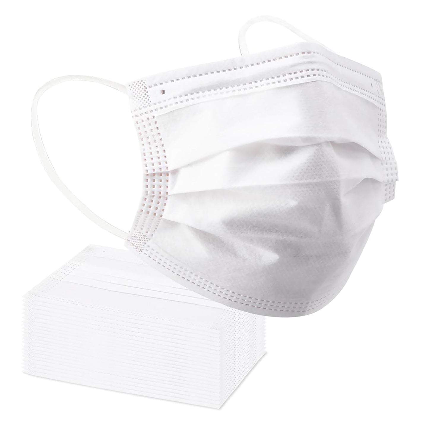 Borje Disposable Face Mask, 100 PCS Black Masks, 3 Ply Protection Face Masks