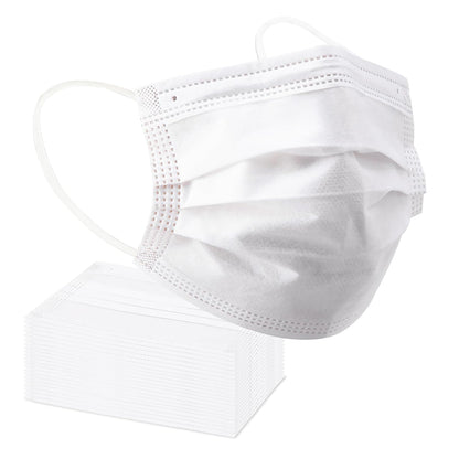 Borje Disposable Face Mask, 100 PCS Black Masks, 3 Ply Protection Face Masks