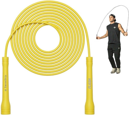 Speed Jump Rope by Dayan Kolev, 5mm PVC Skipping Rope, Great for Beginners and Advanced Athlets, Designed for Fitness, Cardio, Boxing & CrossFit, Adjustable length with Unbreakable Handles