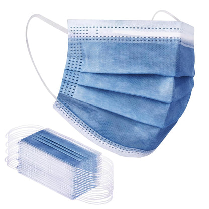 Borje Disposable Face Mask, 100 PCS Black Masks, 3 Ply Protection Face Masks