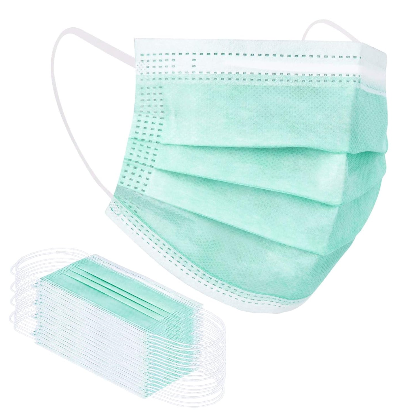 Borje Disposable Face Mask, 100 PCS Black Masks, 3 Ply Protection Face Masks