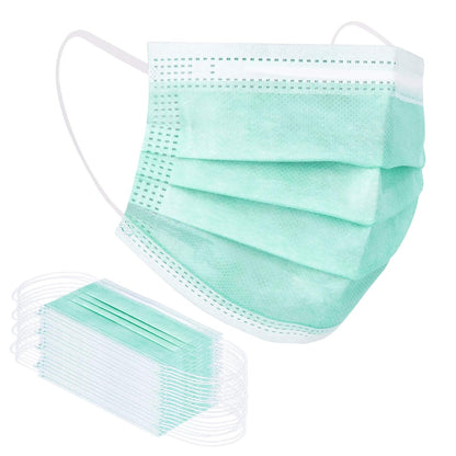 Borje Disposable Face Mask, 100 PCS Black Masks, 3 Ply Protection Face Masks