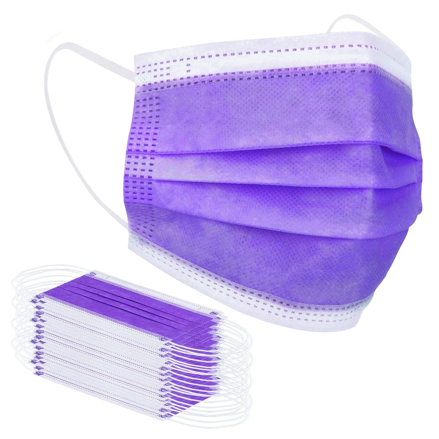 Borje Disposable Face Mask, 100 PCS Black Masks, 3 Ply Protection Face Masks
