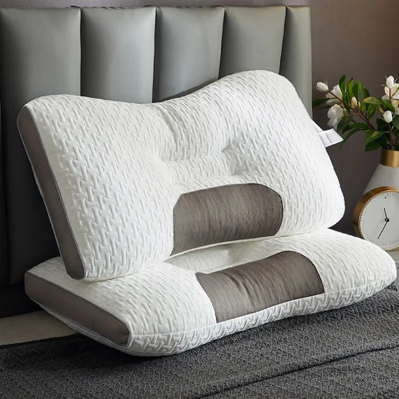 2025 Antibacterial Neck Support Sleep-Aid Massage Pillow